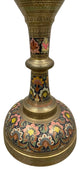 Consigned Early 20th Century Asian Bronze Polychrome Enameled Floor Vase