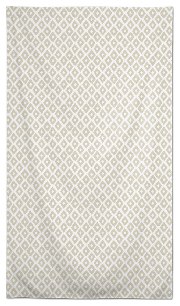 Gray Brush Diamond 58x102 Tablecloth