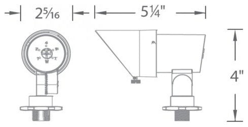 Mini Accent-Light LED 12V Adjustable Beam and Output 3000K, Bronze