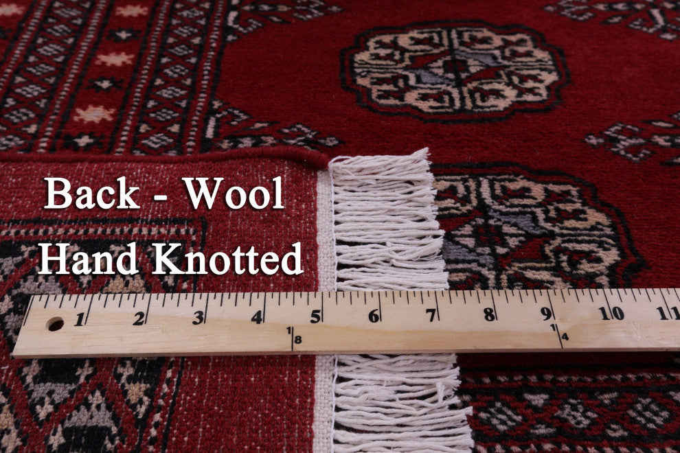 Silky Bokhara Handmade Wool Rug 9' 1" X 12' 0" - Q13759