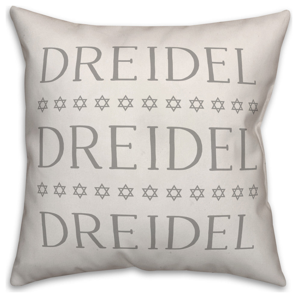 Dreidel Driedel Driedel 16"x16" Throw Pillow