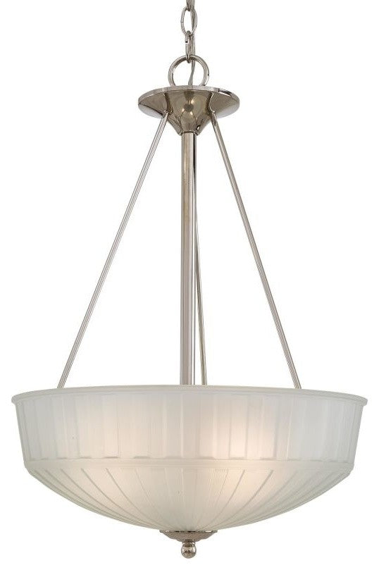 Minka-Lavery 1737-1-613 3 Light Pendant 1730 Series Polished Nickel