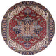Ahgly Company Indoor Round Mid-Century Modern Area Rugs, 7' Round