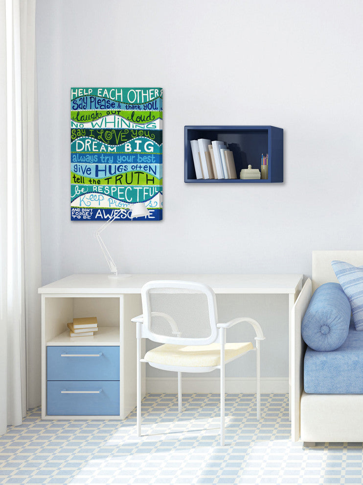 Marmont Hill, "Family Rules II" by Nicola Joyner Print on Wrapped Canvas, 12x18