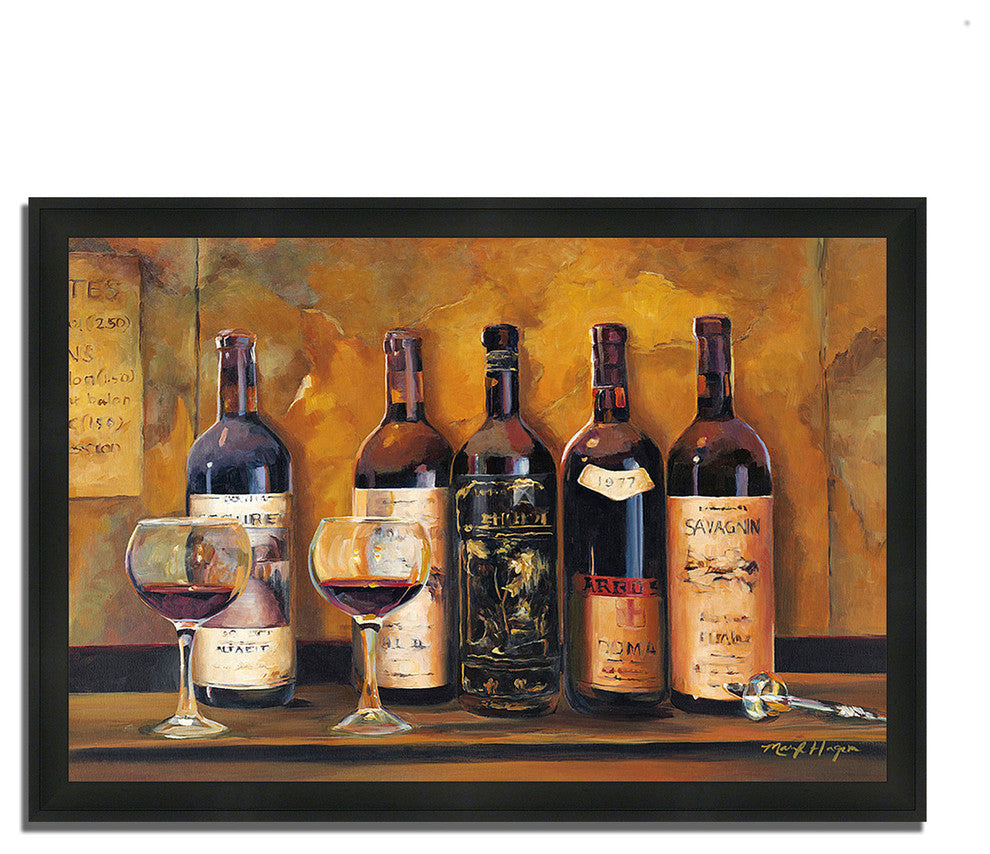 "Cellar Reds" By Marilyn Hageman, Framed Painting Print, Ready To Hang