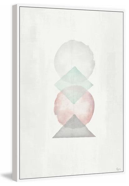 "Volupte" Floater Framed Painting Print on Canvas, 30"x45"