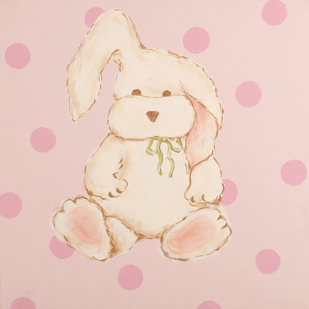 Marmont Hill, "Snuggly Bunny" by Reesa Qualia Painting on Wrapped Canvas, 24x24