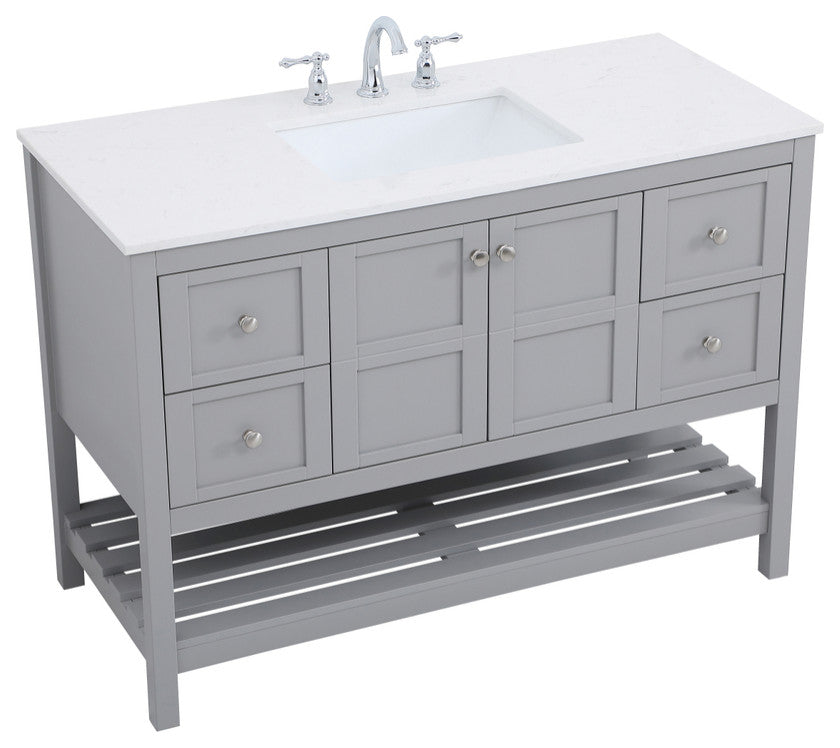 Tucker Grey 48" Single Sink Bathroom Vanity