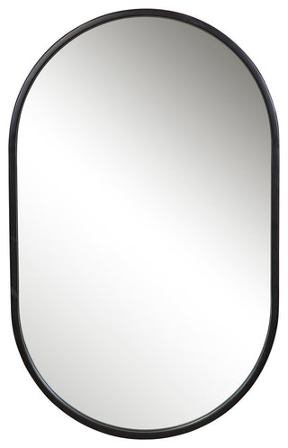 Uttermost Varina Minimalist Black Oval Mirror
