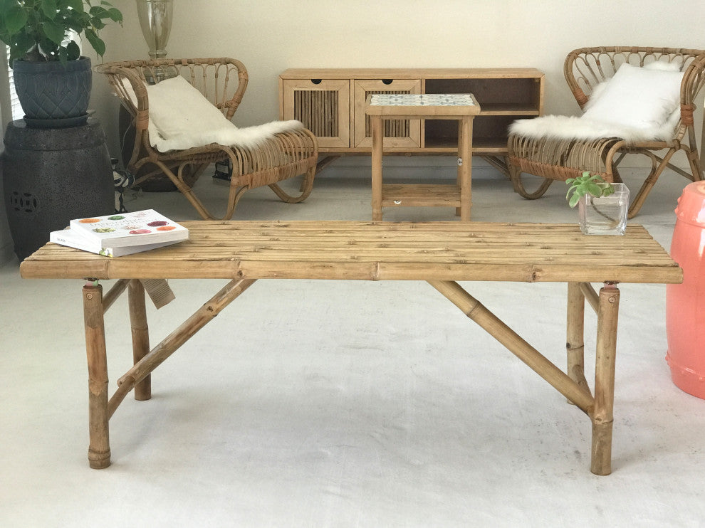 Bamboo Folding Bench