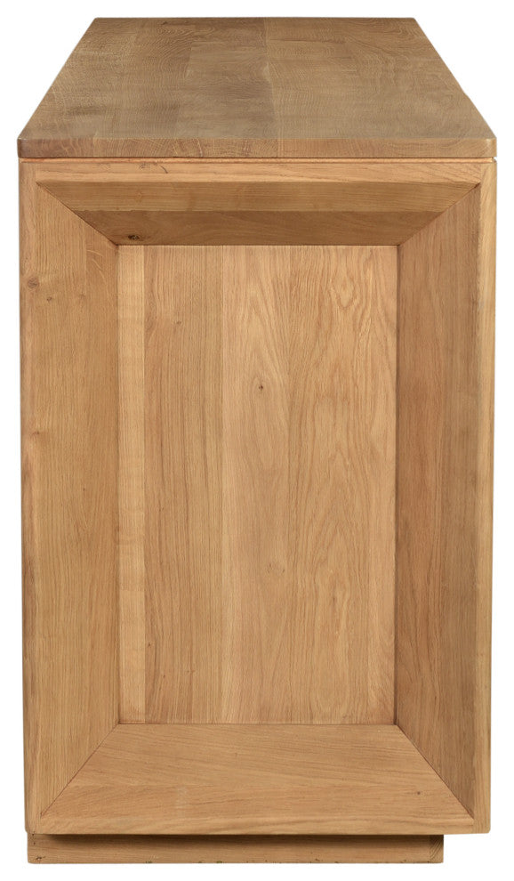 First of A Kind Angle Oak Sideboard Large