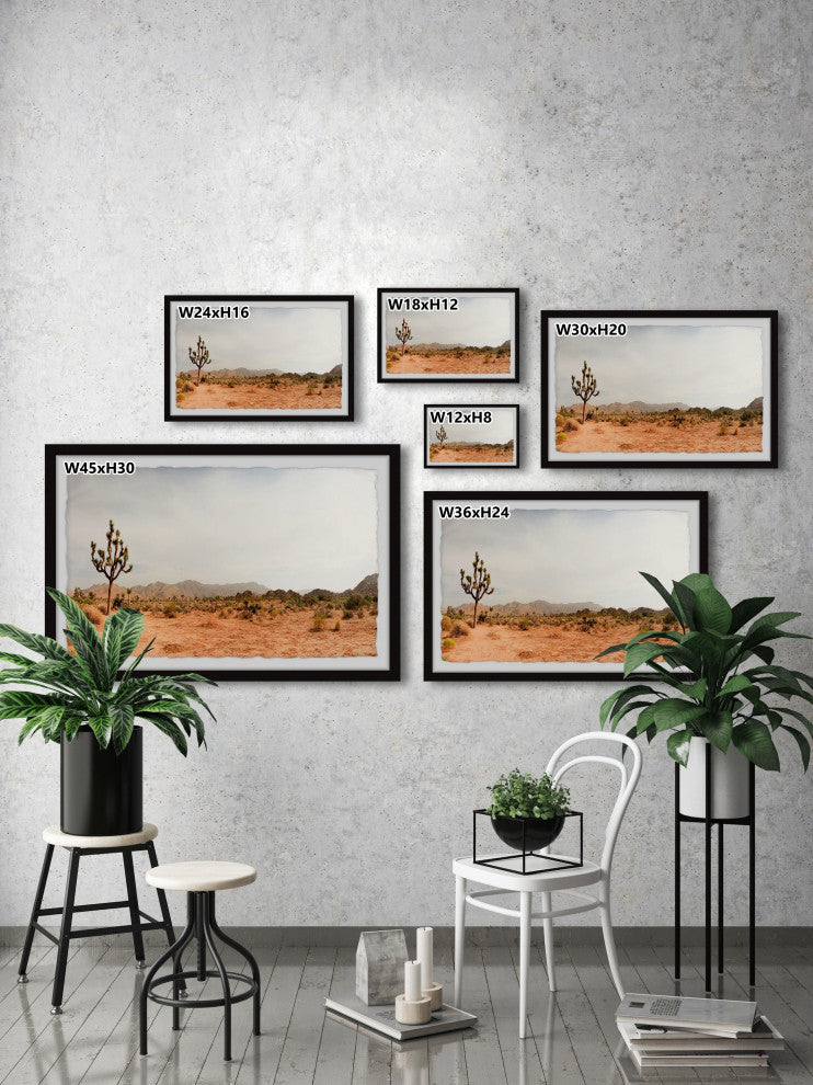 "Into the Desert I Go" Framed Painting Print, 18x12
