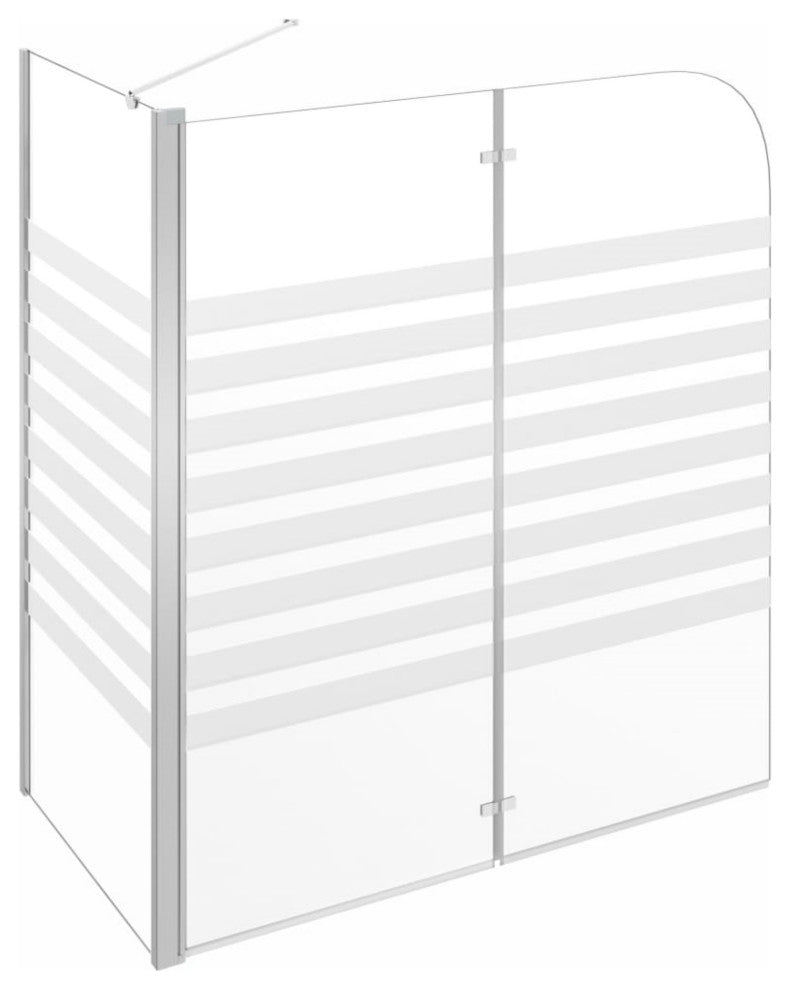 Vidaxl Bath Enclosure 47.2"x26.8"x51.2" Tempered Glass Stripe