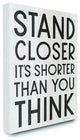 Stupell Industries Stand Closer Funny Bathroom Wood Texture Word Design, 16 x 20