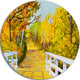 Parkland Trails, Photography Round Metal Wall Art, 11"