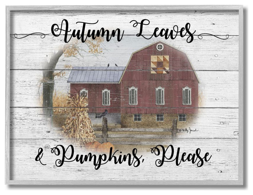 Pumpkins Please Fall Autumn Farm Rustic Wood Textured Design, 11"x14"