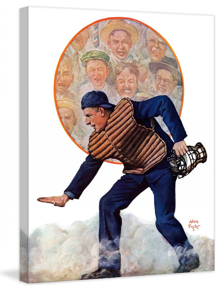 "Safe at the Plate" Painting Print on Canvas by Alan Foster