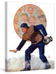 "Safe at the Plate" Painting Print on Canvas by Alan Foster