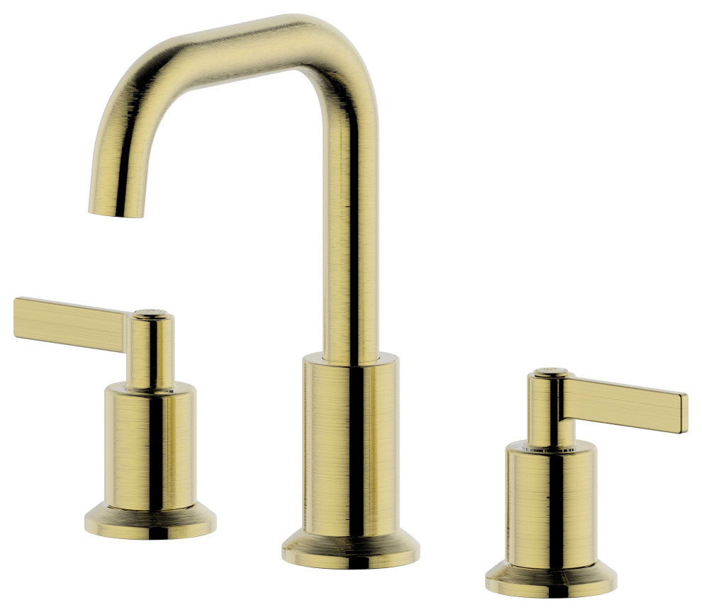 Ultra Faucets UF5700X Two Handle Bathroom Widespread Faucet, Brushed Gold