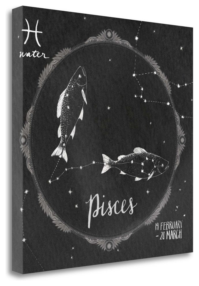 "Night Sky Pisces" By Sara Zieve Miller, Giclee Print on Gallery Wrap Canvas