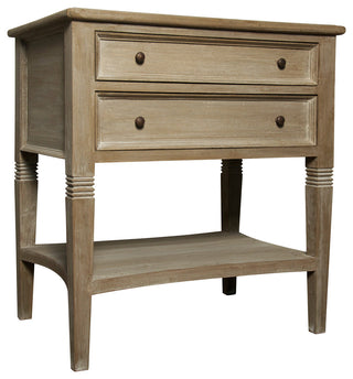 QS Oxford 2-Drawer Side Table, Weathered