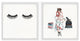 Model to Be Diptych, 2-Piece Set, 18x18 Panels