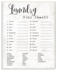 Stupell Industries Laundry Word Scramble Fun Family Word Design, 13"x19", Wood