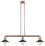Innovations Lighting 213-Ac-M6Bk-Led 3 Light Dimmable Led Island Light