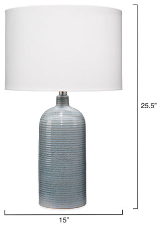 Declan Ceramic Table Lamp, Blue