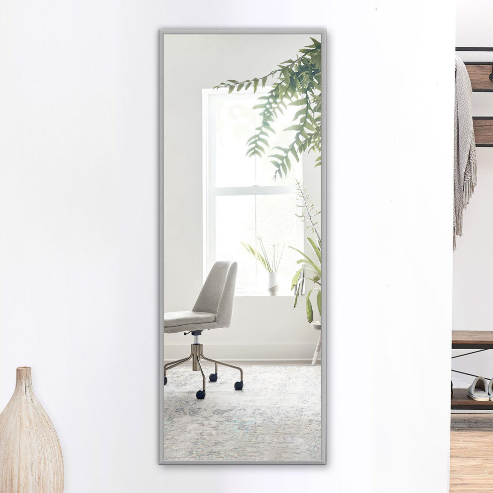 Silver Aluminum Framed Mirror