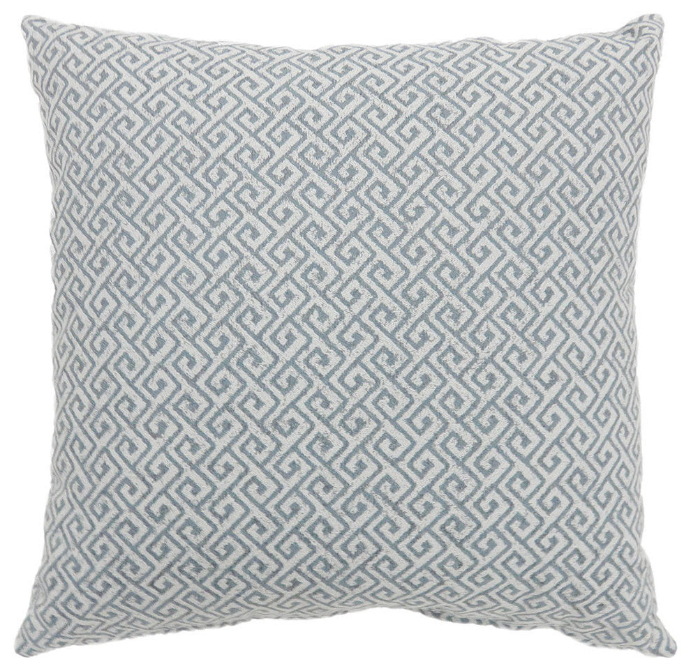 Benzara BM178004 Small Diagonal Patterned Set of 2 Throw Pillows, Blue