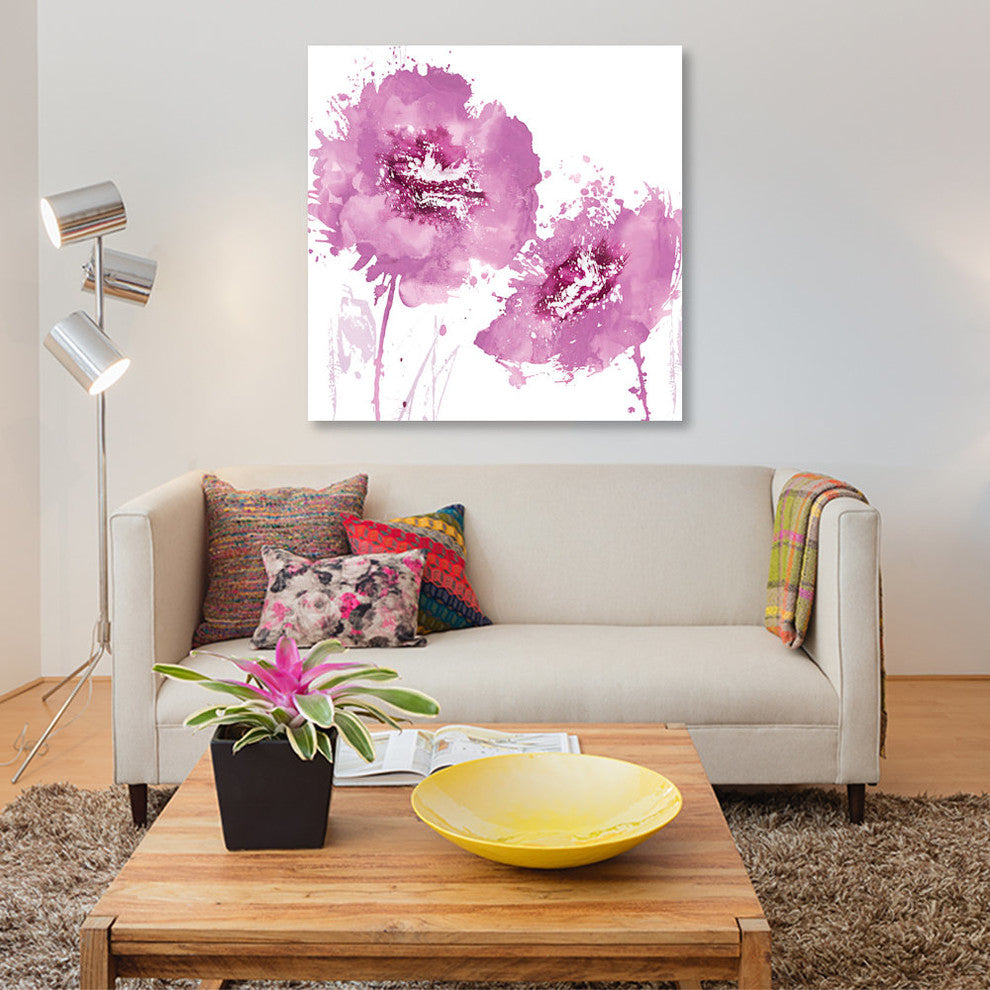 "Flower Burst In Pink II" by Vanessa Austin, Canvas Print, 26x26"