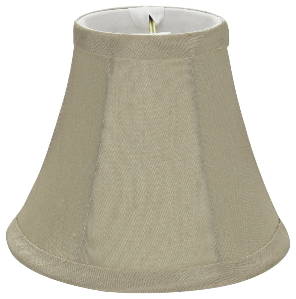 30008-6 Small Bell  Chandelier Clip On Lamp Shade Butter Creme 3"x6"x5"
