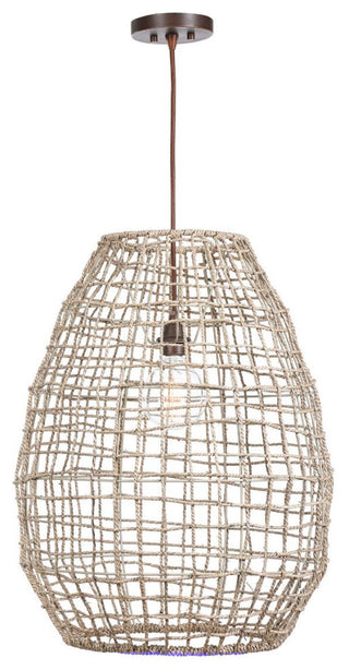 Uttermost Cross Weave 1-Light Pendant