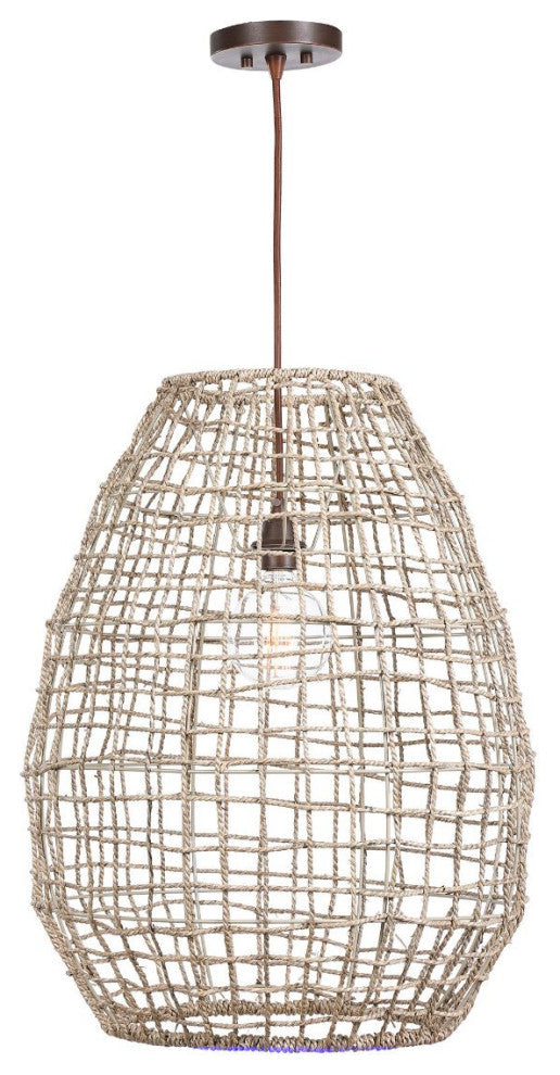 Uttermost Cross Weave 1-Light Pendant