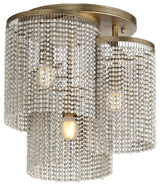 Maxim 22463WWD Fontaine 3 Light 16"W Flush Mount Ceiling Fixture - Golden