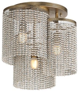 Maxim 22463WWD Fontaine 3 Light 16"W Flush Mount Ceiling Fixture - Golden