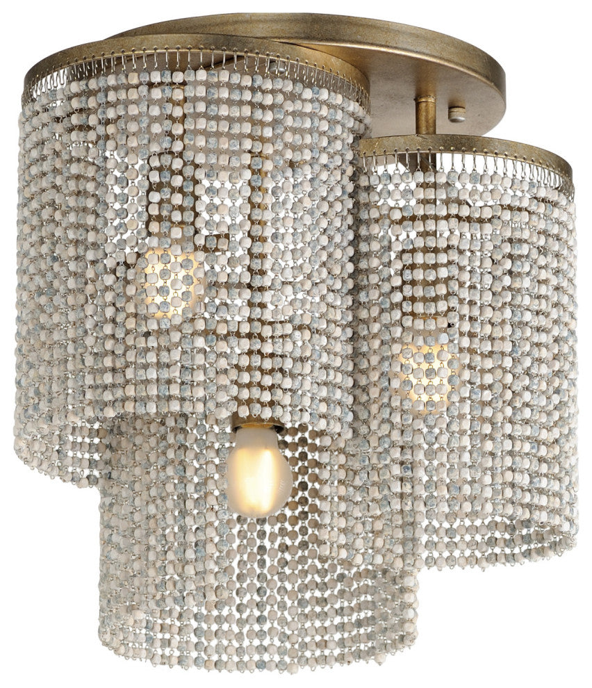 Maxim 22463WWD Fontaine 3 Light 16"W Flush Mount Ceiling Fixture - Golden