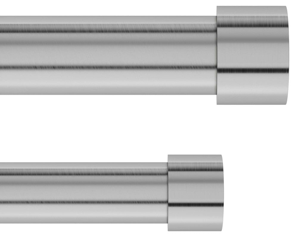 Umbra Cappa 1" Double Curtain Rod, 66-120", Nickel