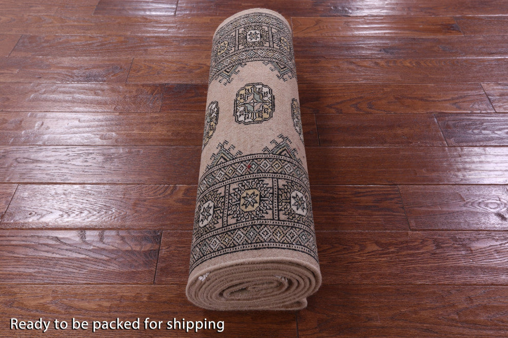 Runner Signed Silky Bokhara Handmade Wool Rug 2' 6" X 12' 1" - Q13779