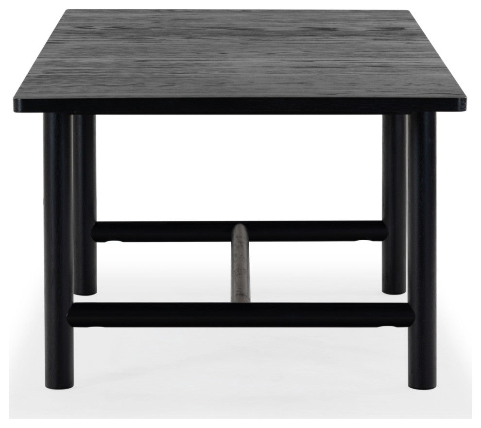 Safavieh Couture Jaylessa Wood Extendable Dining Table, Black