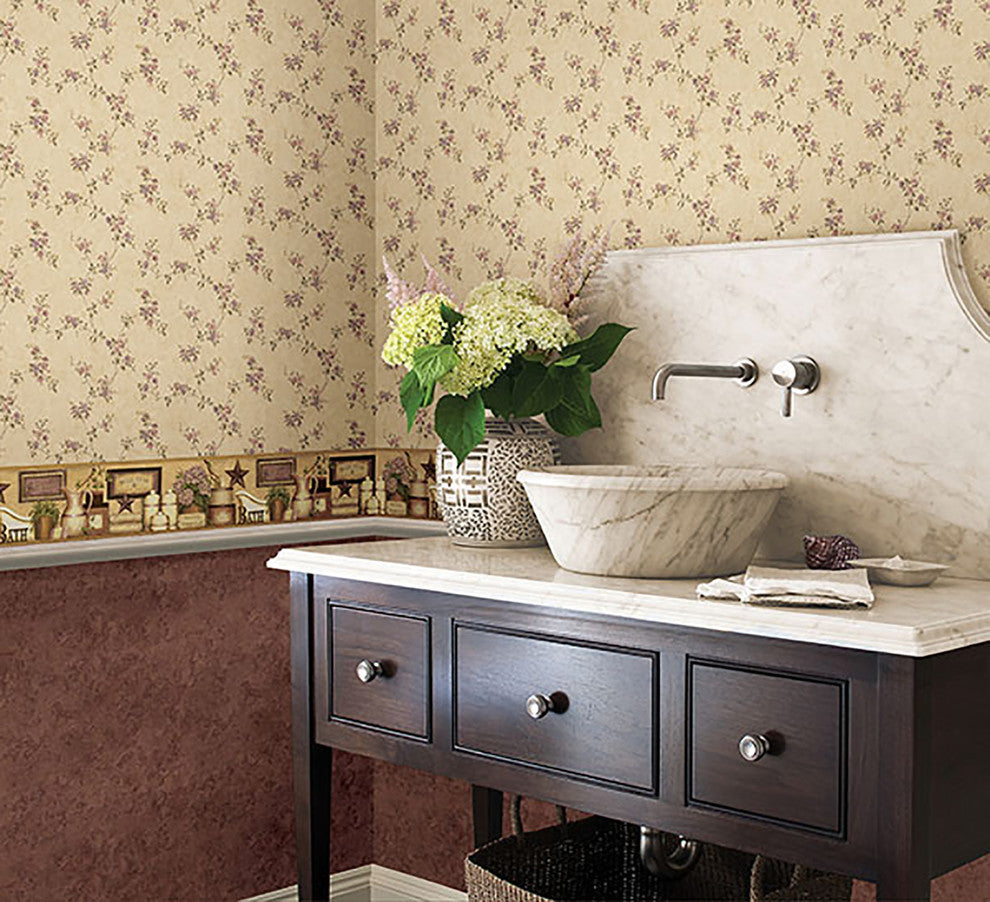 Josie Burgundy Paw Print Texture Wallpaper Bolt
