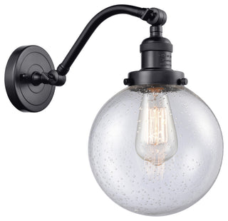 INNOVATIONS LIGHTING 515-1W-BK-G204-8 Large Beacon 1 Light Sconce