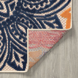 Omalley Modern Floral Area Rug, Multi-Color, 5'3" X 7'3"