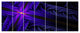 Bright Blue Fractal Cross Design, Abstract Canvas Art Print, 83"x32", 7 Panels