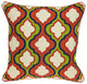20" X 7" X 20" Handmade Traditional Multicolored Pillow Cover With Down Insert