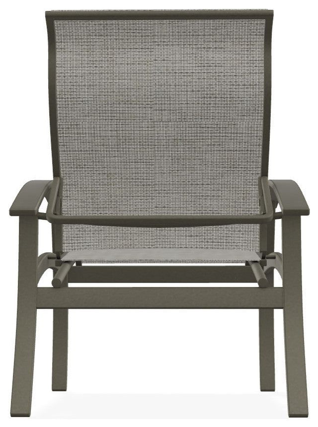Belle Isle Sling Adjustable Outdoor Dining Chair, Burke/Storm