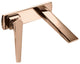 Nia Luxury Wall-Mount Bathroom Faucet, Rose Gold, Without pop-up drain
