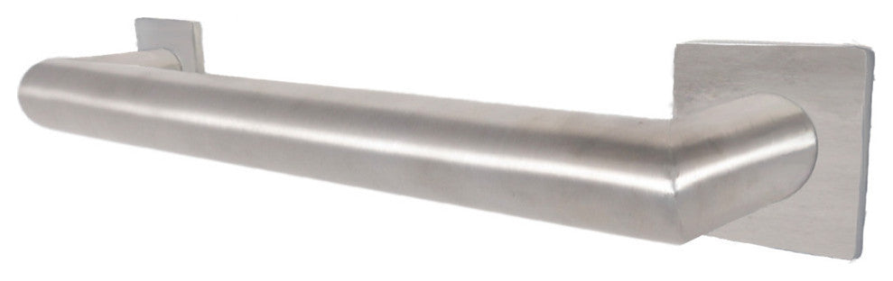 Blended Stainless Steel Grab Bar, Mitered, Satin Stainless, 18"