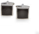 "Carbon Fiber" Rhodium Plated Cufflinks